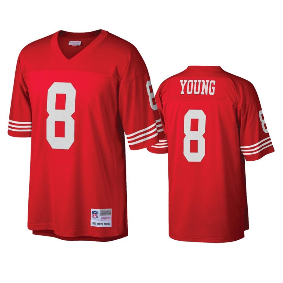 mens 49ers steve young scarlet legacy replica jersey