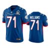mens 49ers trent williams royal game 2022 nfc pro bowl jersey