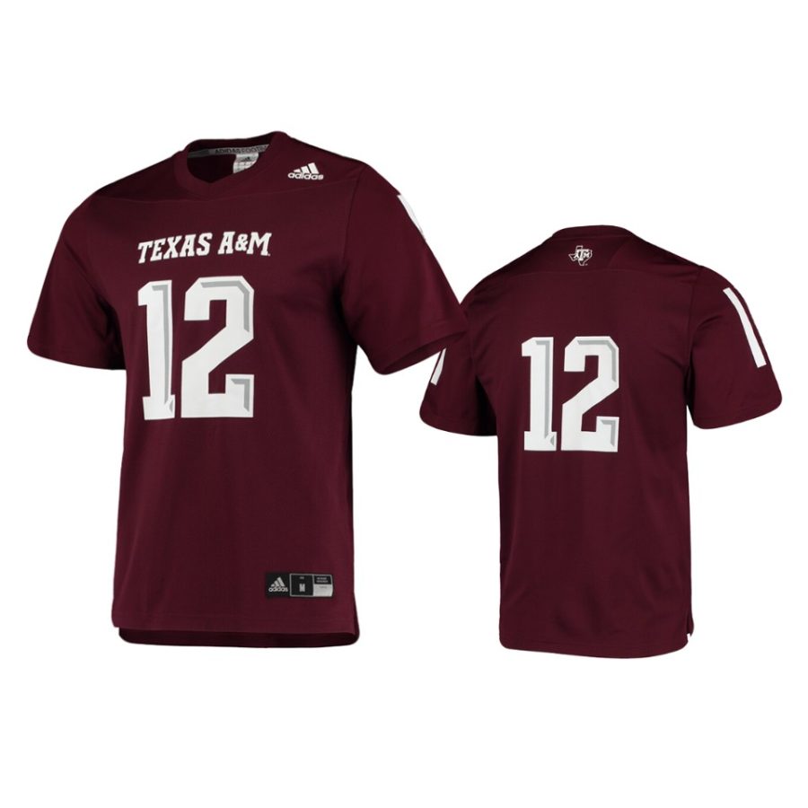 mens a m aggies 12 maroon replica jersey