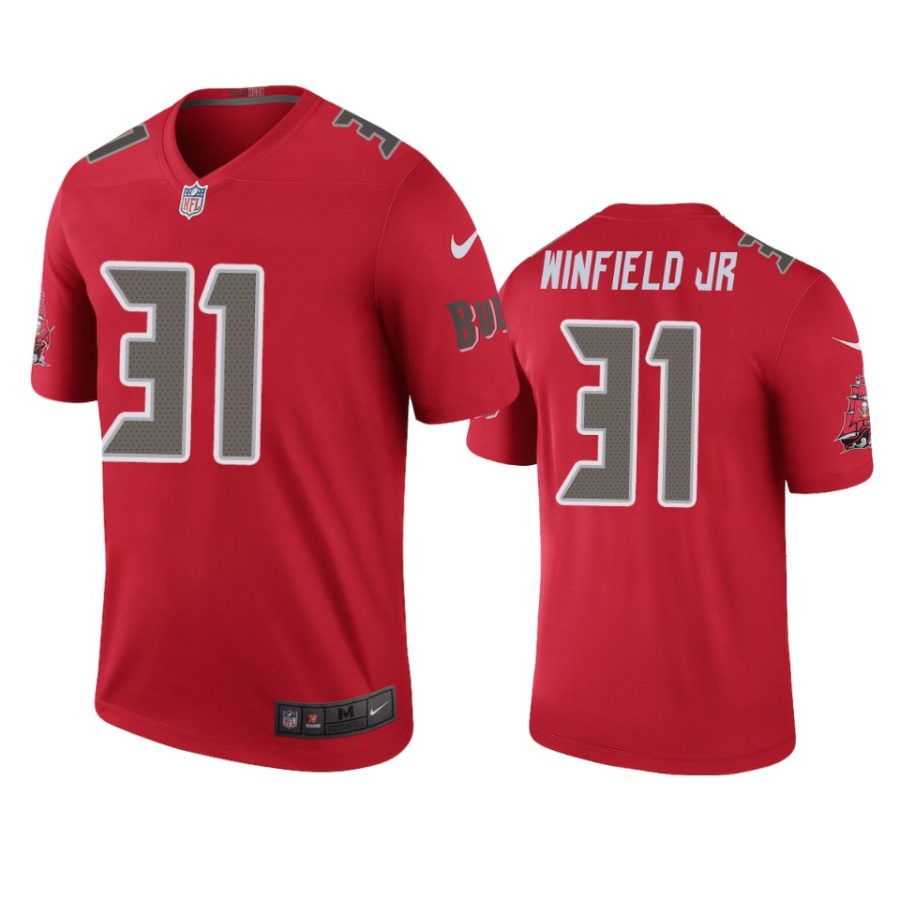 mens antoine winfield jr. buccaneers red color rush legend jersey