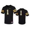mens appalachian state mountaineers 1 black untouchable jersey