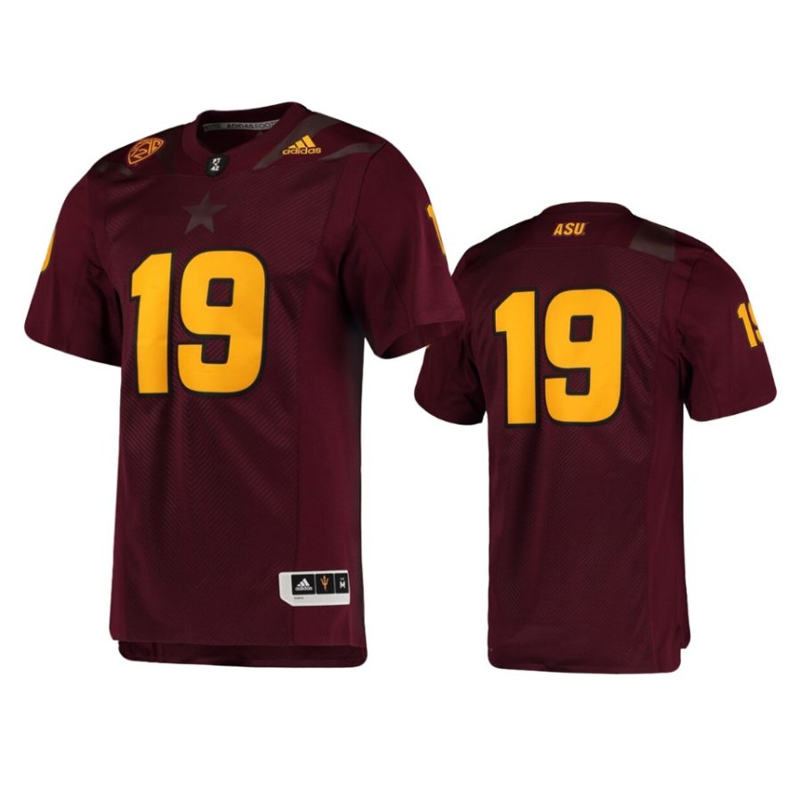 mens arizona state sun devils 19 maroon premier jersey