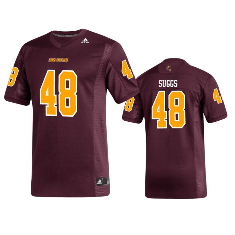 mens arizona state sun devils terrell suggs adidas maroon replica jersey