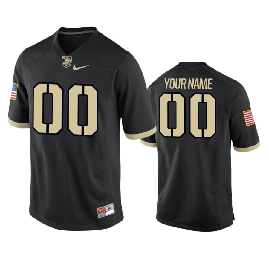 mens army black knights custom black college football jersey