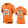 mens austin jackson dolphins orange color rush legend jersey