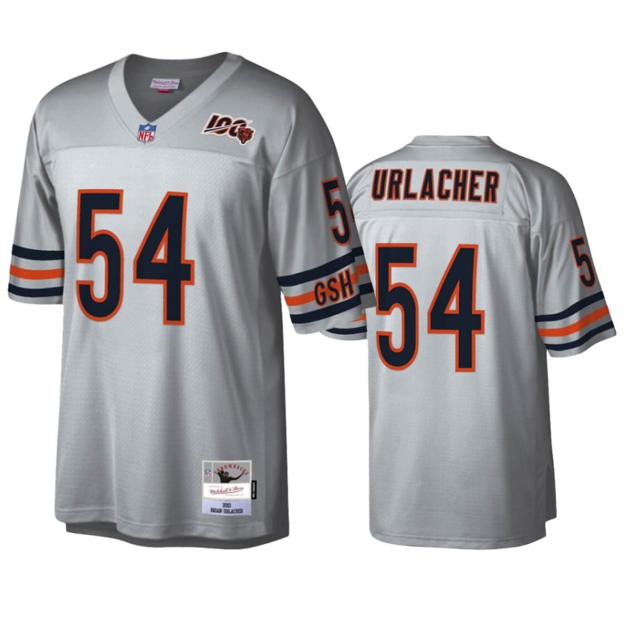 mens bears brian urlacher platinum legacy nfl 100 jersey