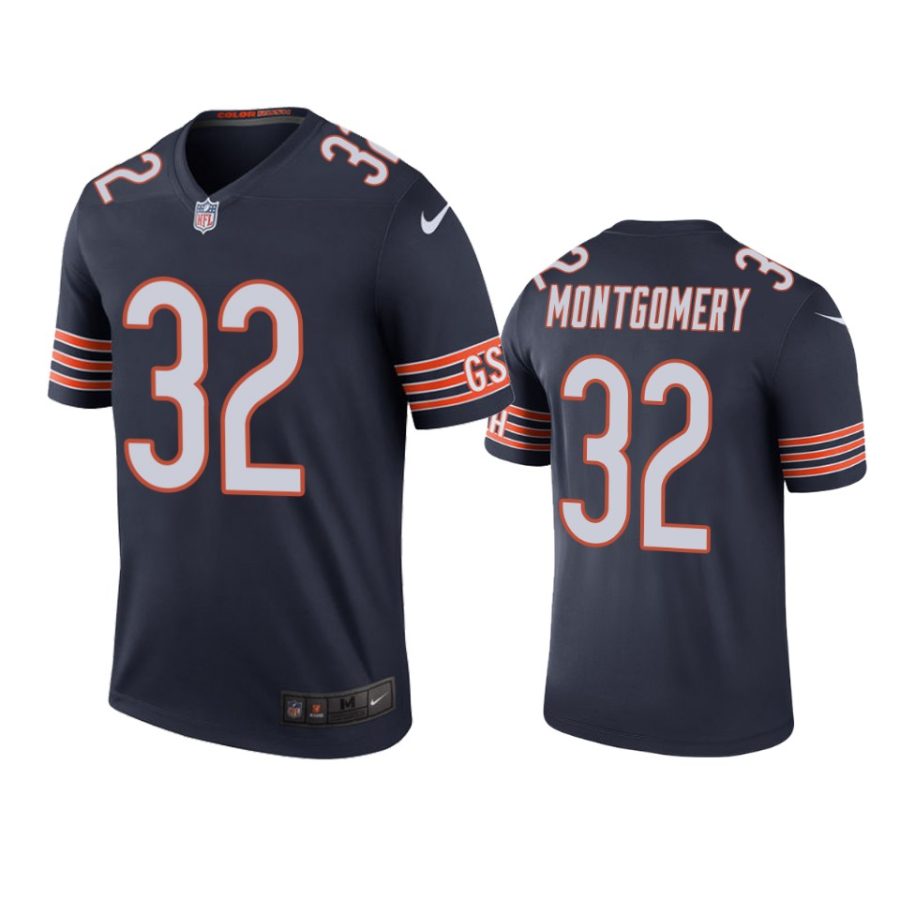 mens bears david montgomery navy color rush legend jersey