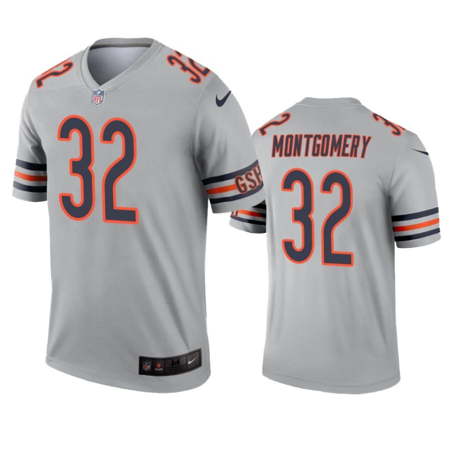 mens bears david montgomery silver inverted legend jersey