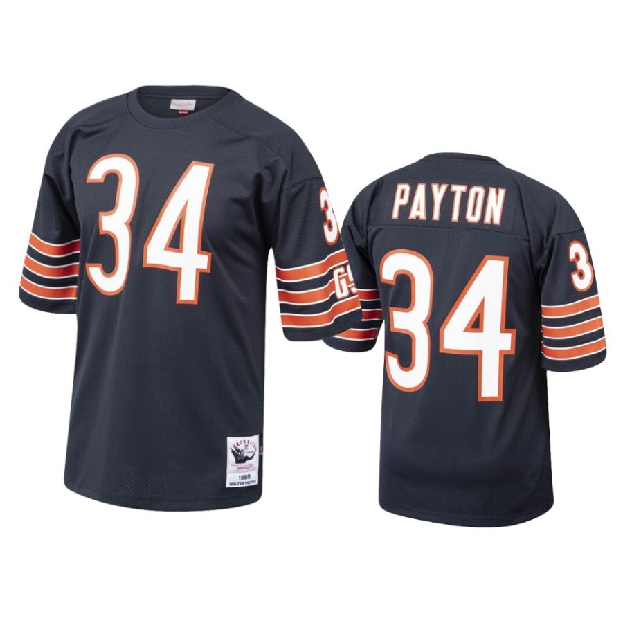 mens bears walter payton navy 1985 authentic throwback jersey