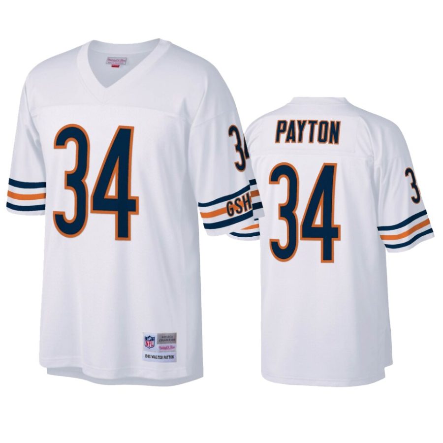 mens bears walter payton white legacy replica jersey