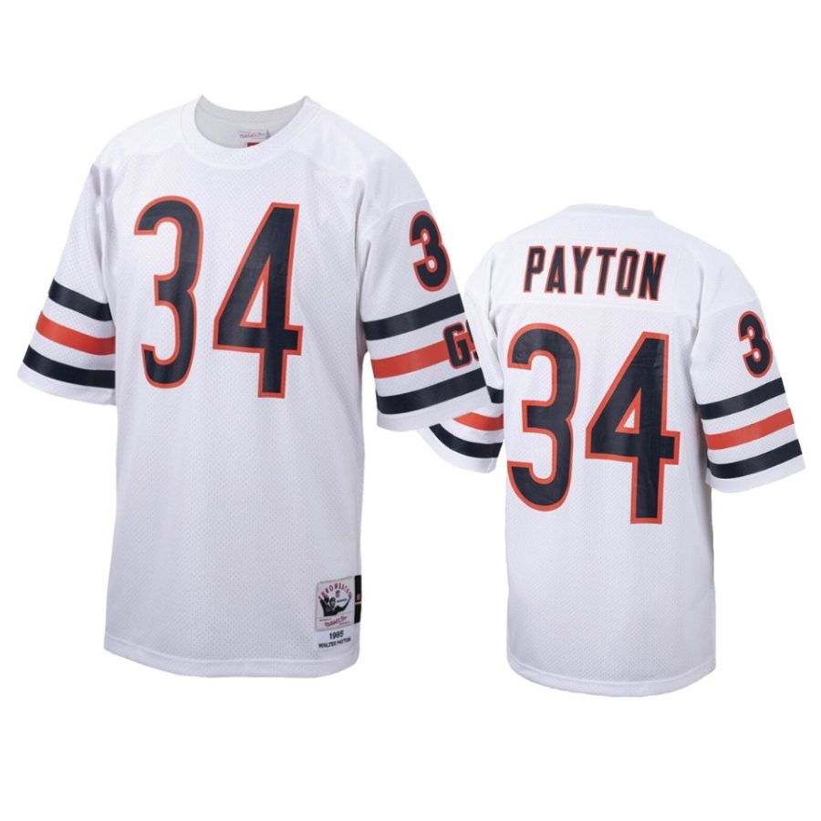 mens bears walter payton white throwback 1985 authentic jersey