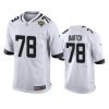 mens ben bartch jaguars white game jersey