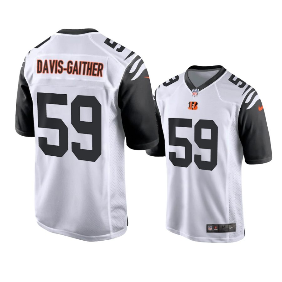 mens bengals akeem davis gaither white 2021 alternate game jersey