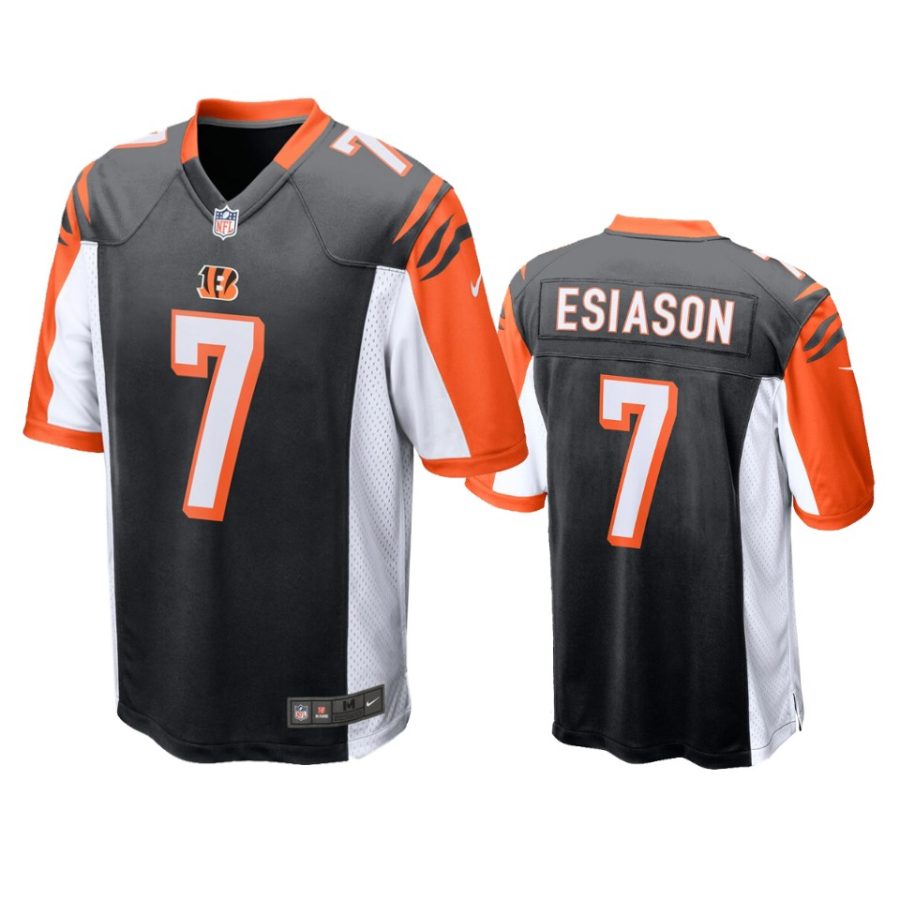 mens bengals boomer esiason black game jersey