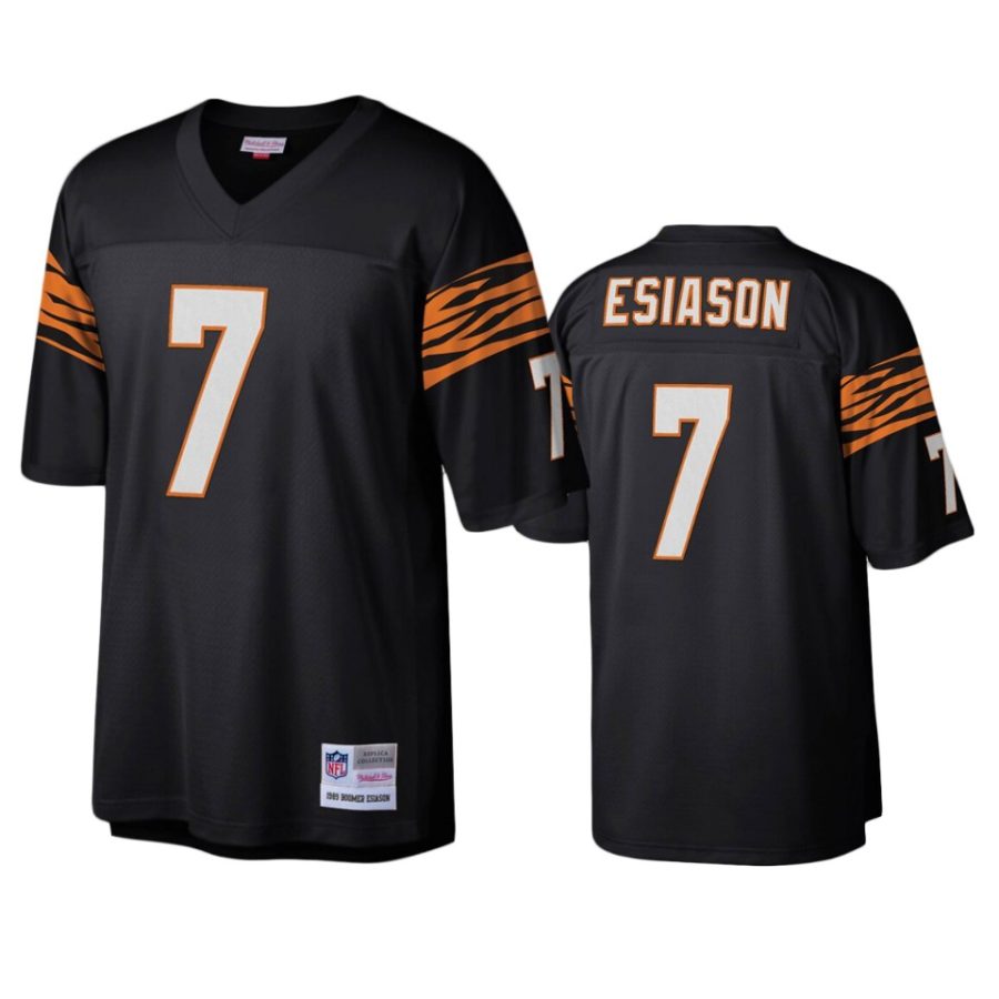 mens bengals boomer esiason black legacy replica jersey