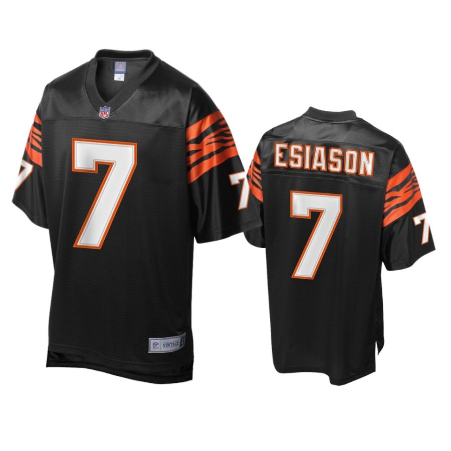 mens bengals boomer esiason black nfl pro line jersey