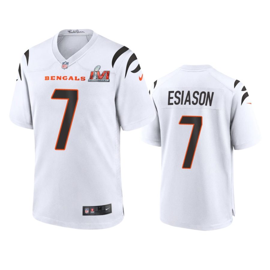 mens bengals boomer esiason white super bowl lvi game jersey