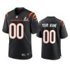 mens bengals custom black super bowl lvi game jersey