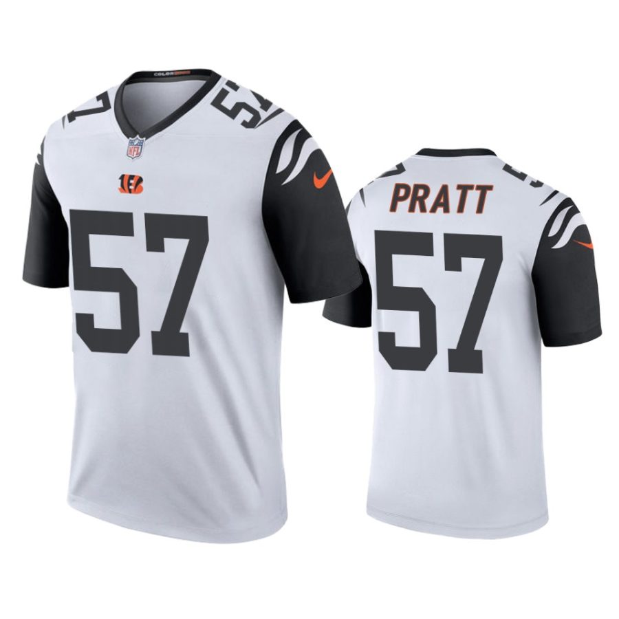 mens bengals germaine pratt white color rush legend jersey