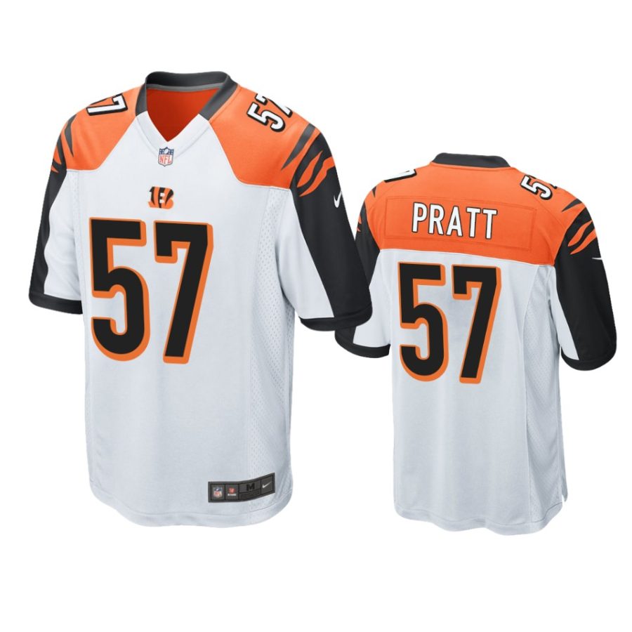 mens bengals germaine pratt white game jersey