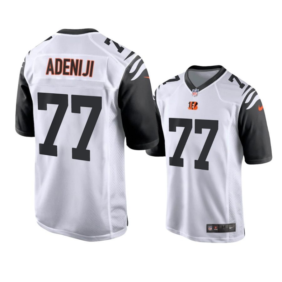 mens bengals hakeem adeniji white 2021 alternate game jersey