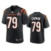 mens bengals jackson carman black super bowl lvi game jersey