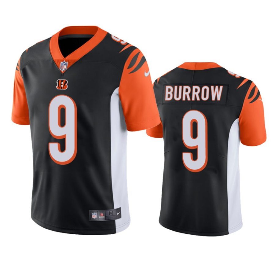 mens bengals joe burrow black vapor limited jersey