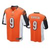 mens bengals joe burrow orange game jersey