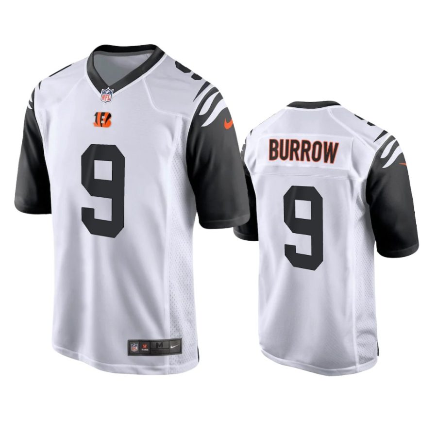 mens bengals joe burrow white 2021 alternate game jersey