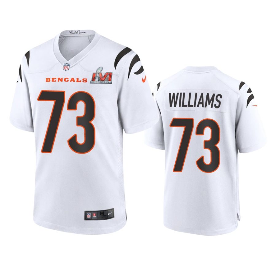 mens bengals jonah williams white super bowl lvi game jersey