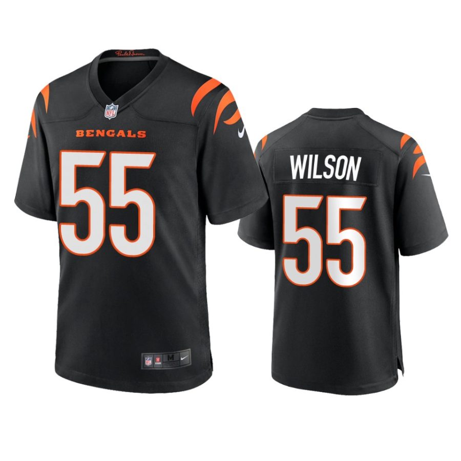 mens bengals logan wilson black 2021 game jersey