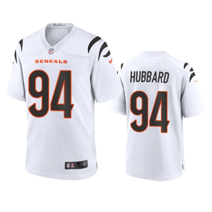 mens bengals sam hubbard white 2021 game jersey