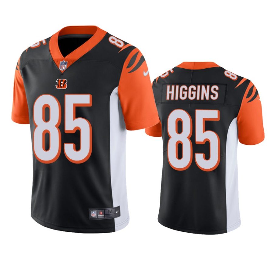 mens bengals tee higgins black vapor limited jersey