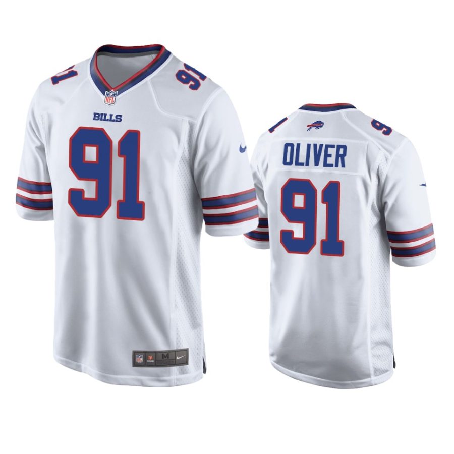 mens bills ed oliver white game jersey