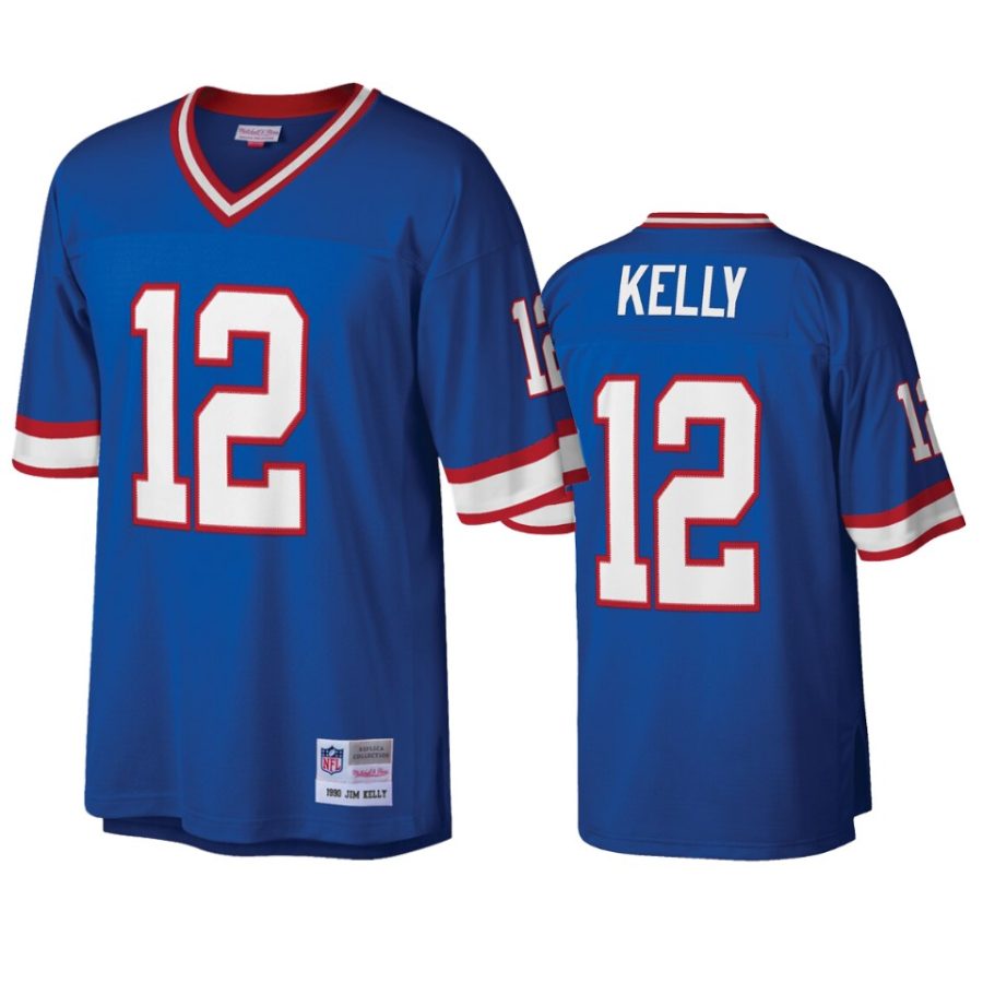 mens bills jim kelly royal retired player jersey