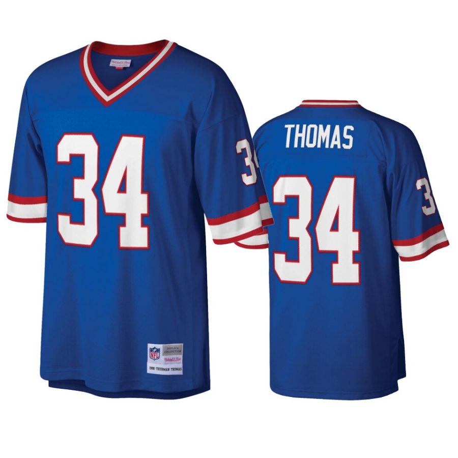 mens bills thurman thomas royal legacy replica jersey