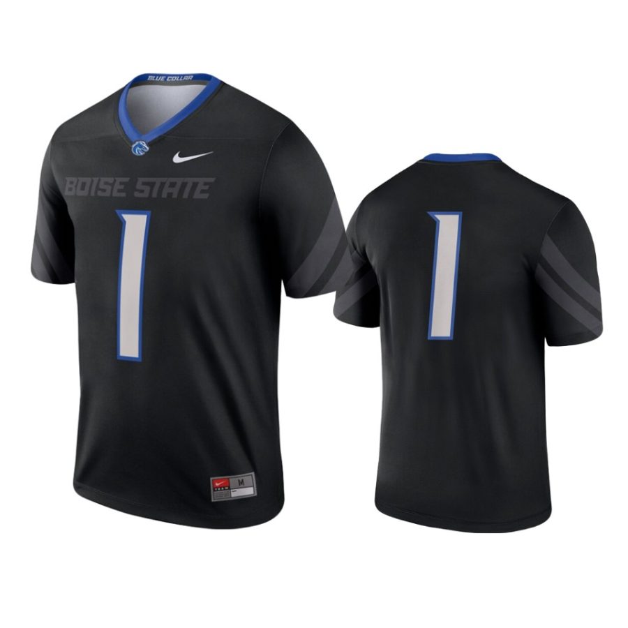 mens boise state broncos 1 black legend jersey