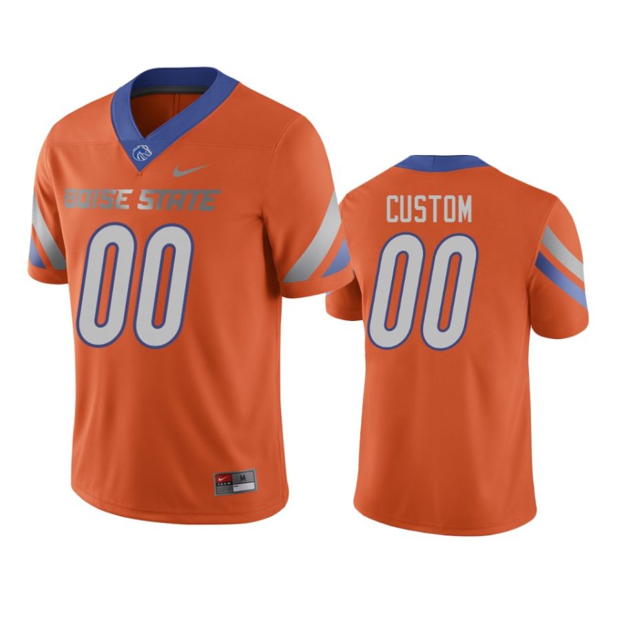 mens boise state broncos custom orange game jersey