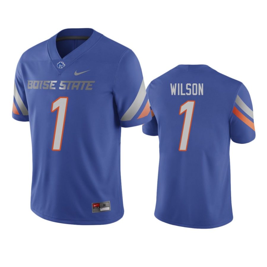 mens boise state broncos kyle wilson royal game jersey