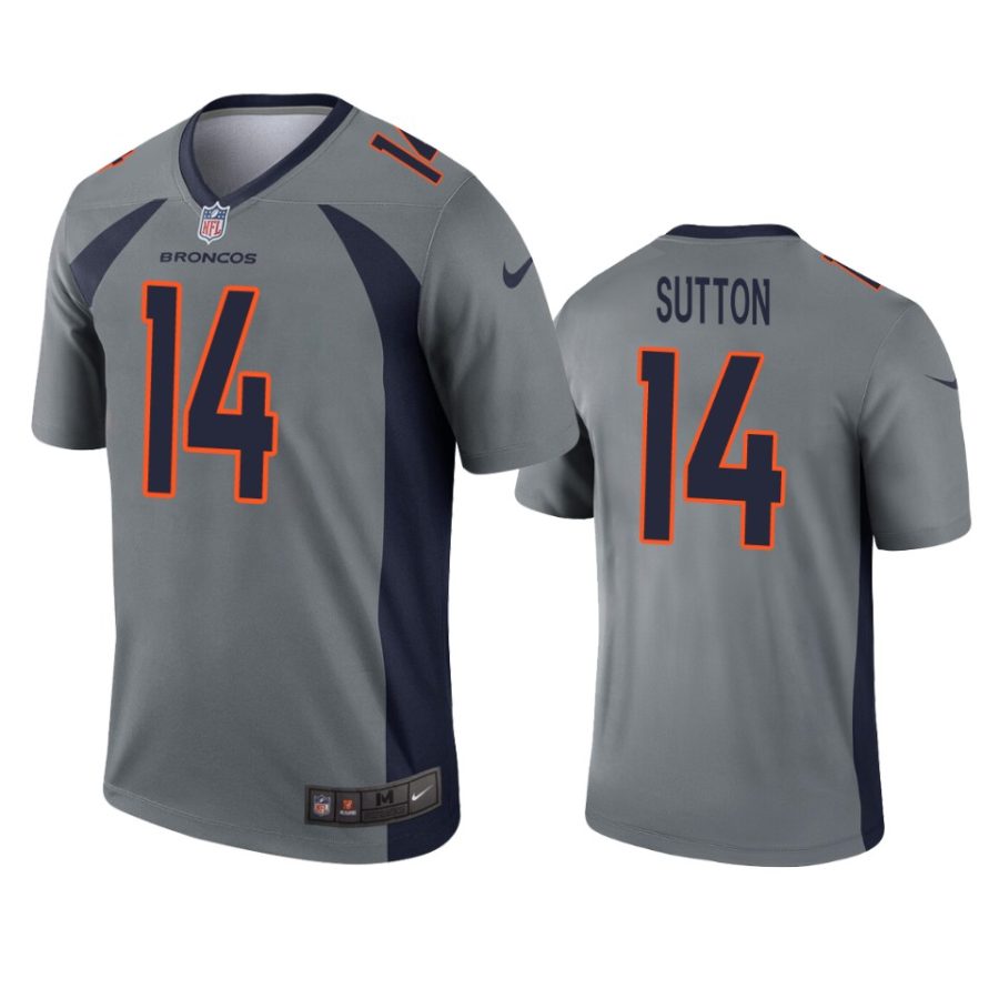 mens broncos courtland sutton gray inverted legend jersey