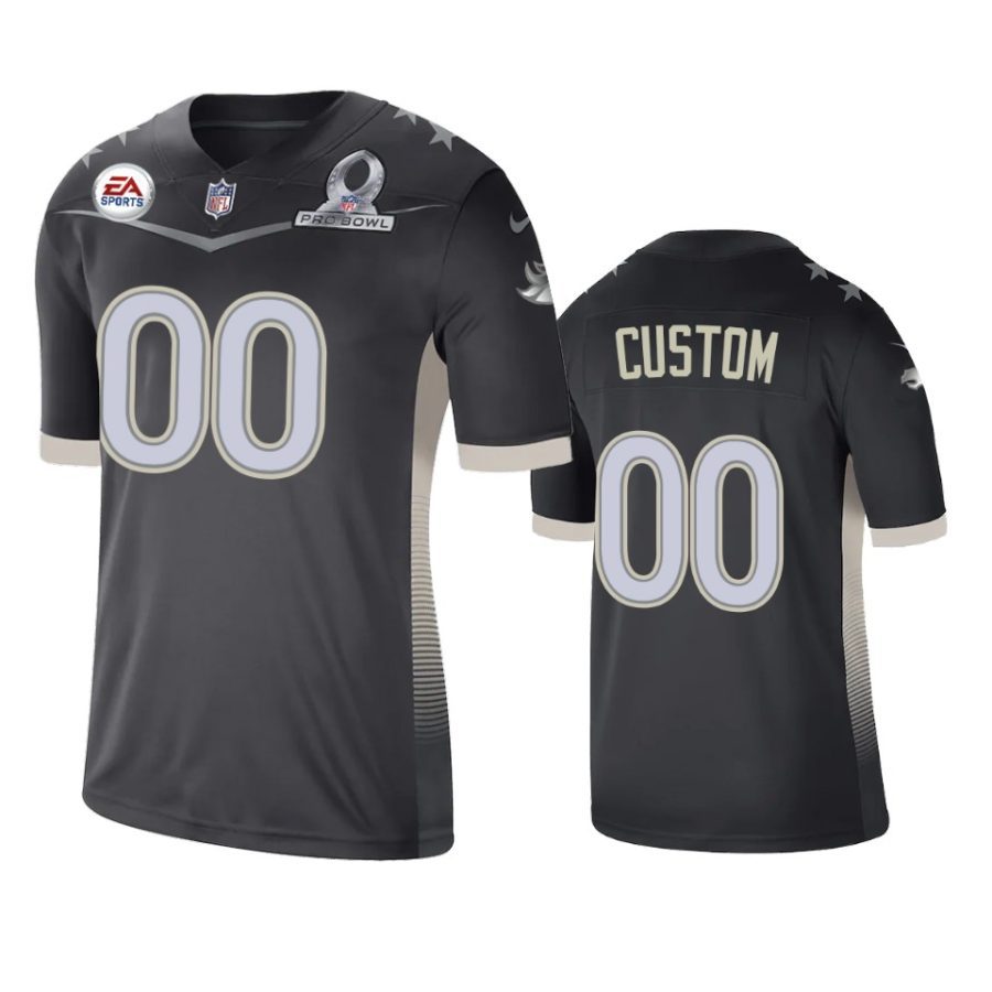 mens broncos custom anthracite 2021 afc pro bowl game jersey