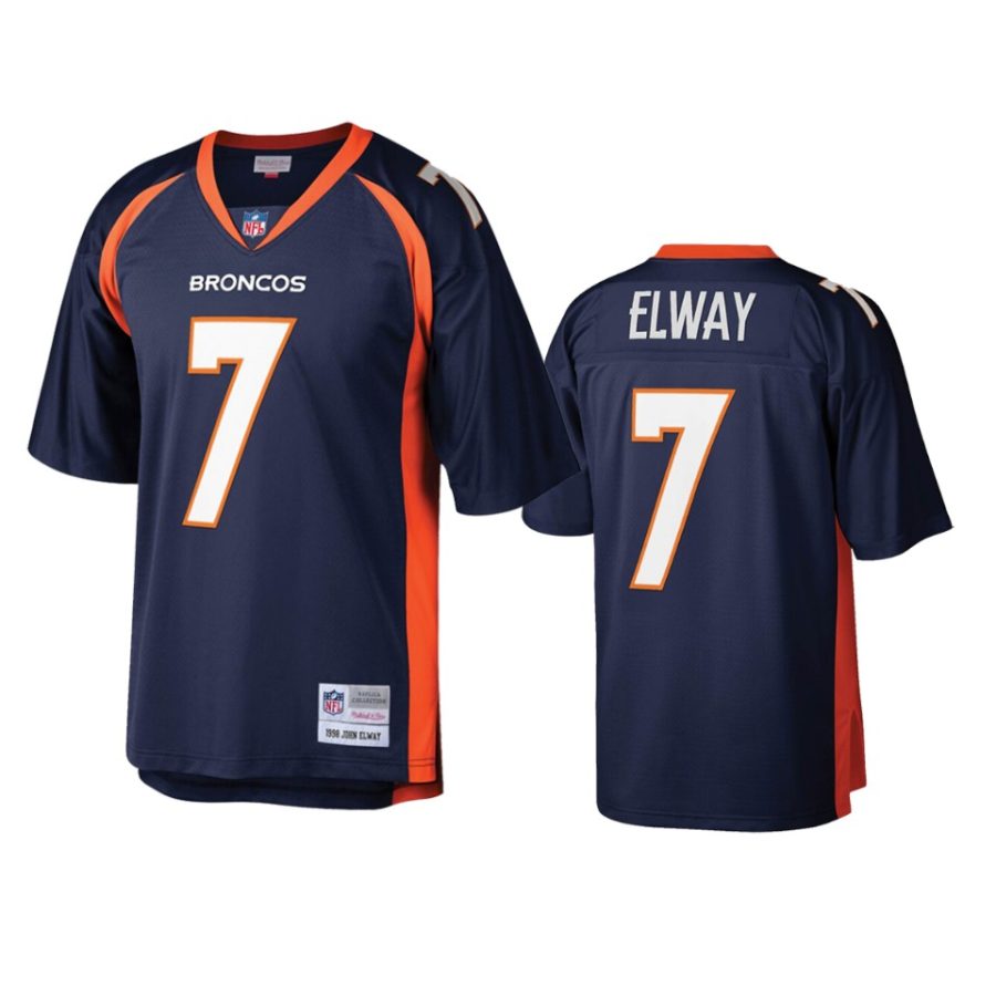 mens broncos john elway navy legacy replica jersey