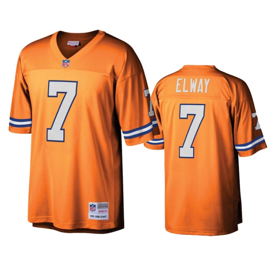 mens broncos john elway orange legacy replica jersey