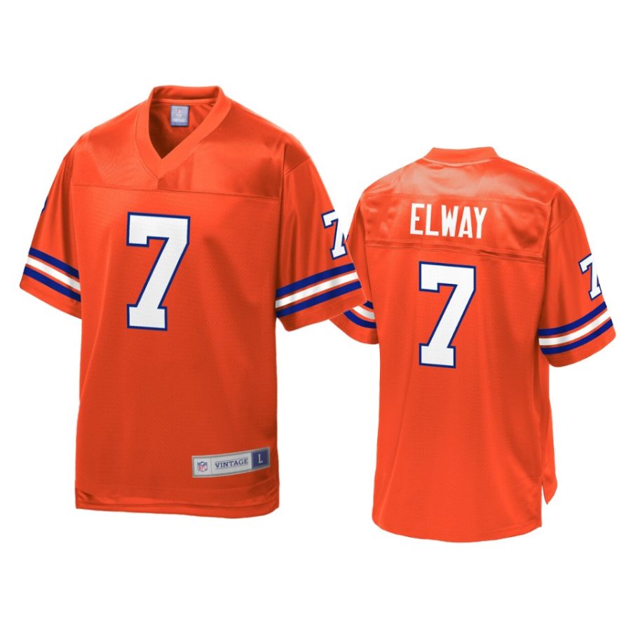 mens broncos john elway orange replica jersey