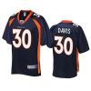 mens broncos terrell davis navy nfl pro line jersey