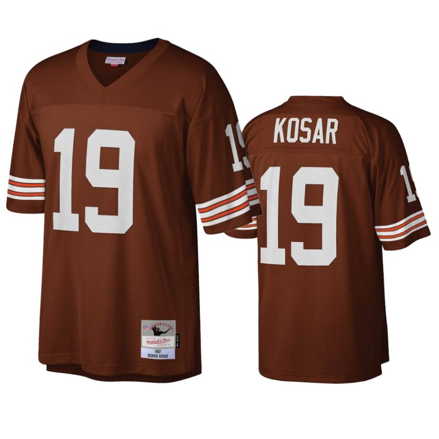 mens browns bernie kosar brown legacy replica jersey