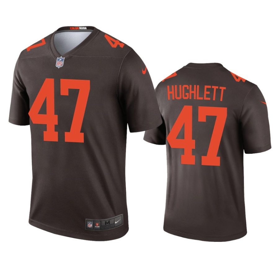 mens browns charley hughlett brown 2020 alternate legend jersey