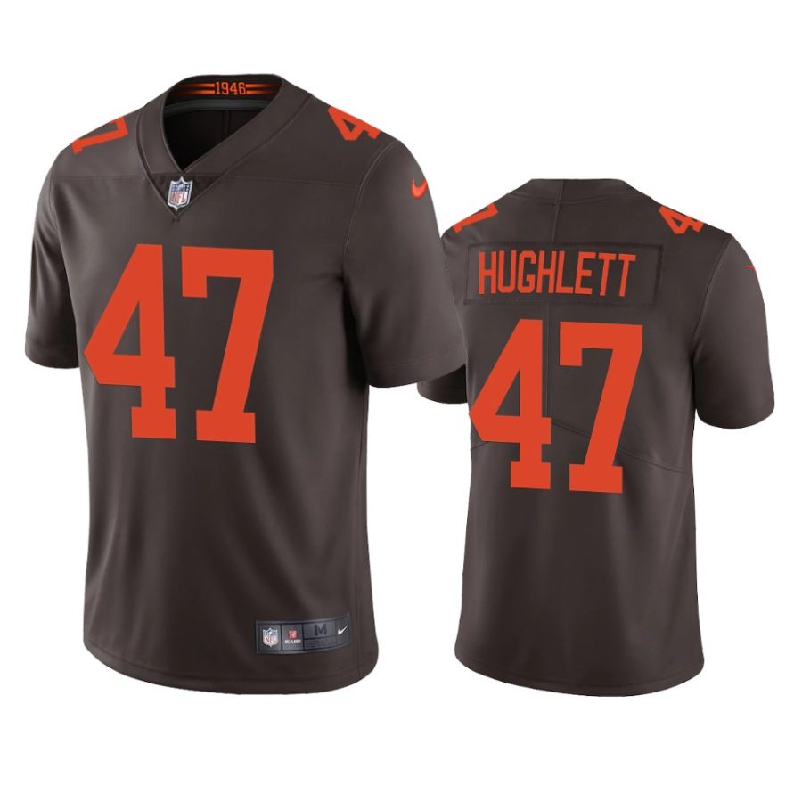 mens browns charley hughlett brown 2020 alternate vapor limited jersey