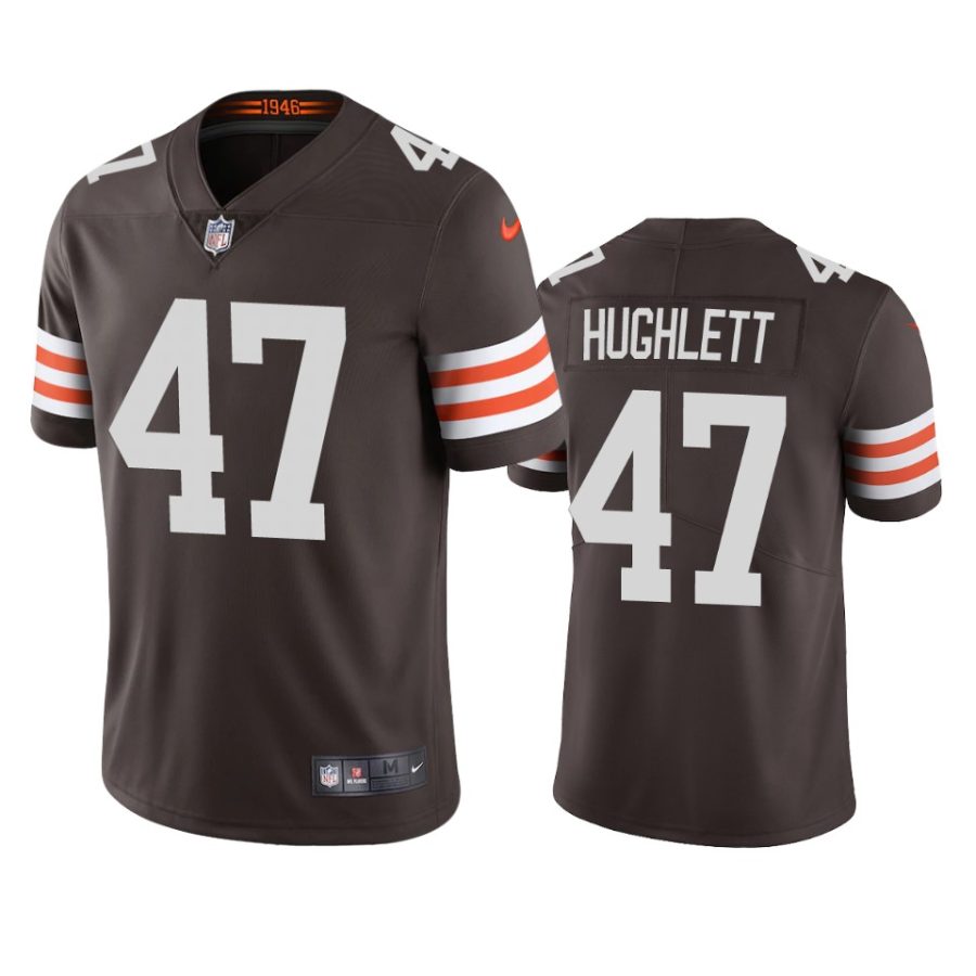 mens browns charley hughlett brown 2020 vapor limited jersey