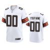 mens browns custom white 2020 game jersey